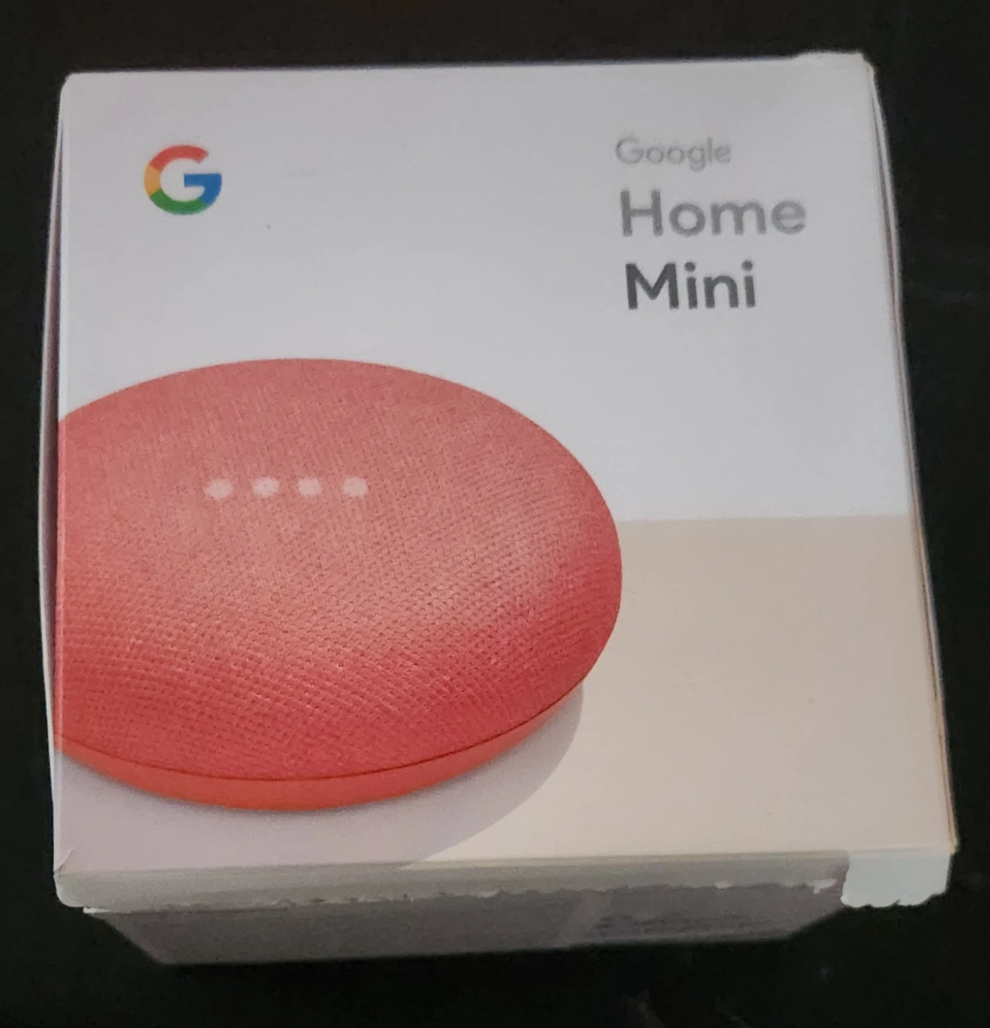 Google Home Mini Smart Speaker Coral Color
