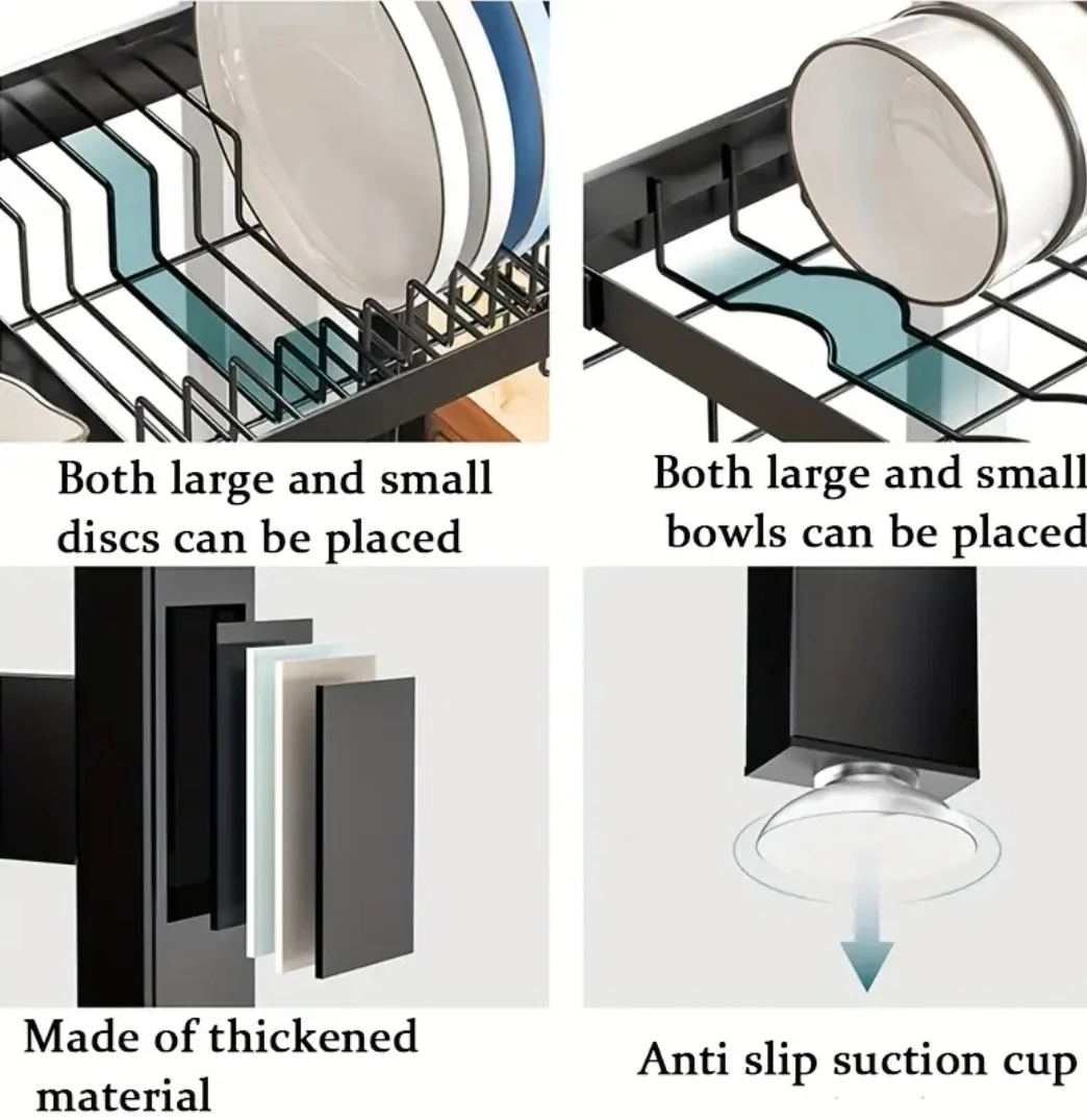 Brand new in box- 2-Tier Over-Sink Dish Drying Rack - photo 3