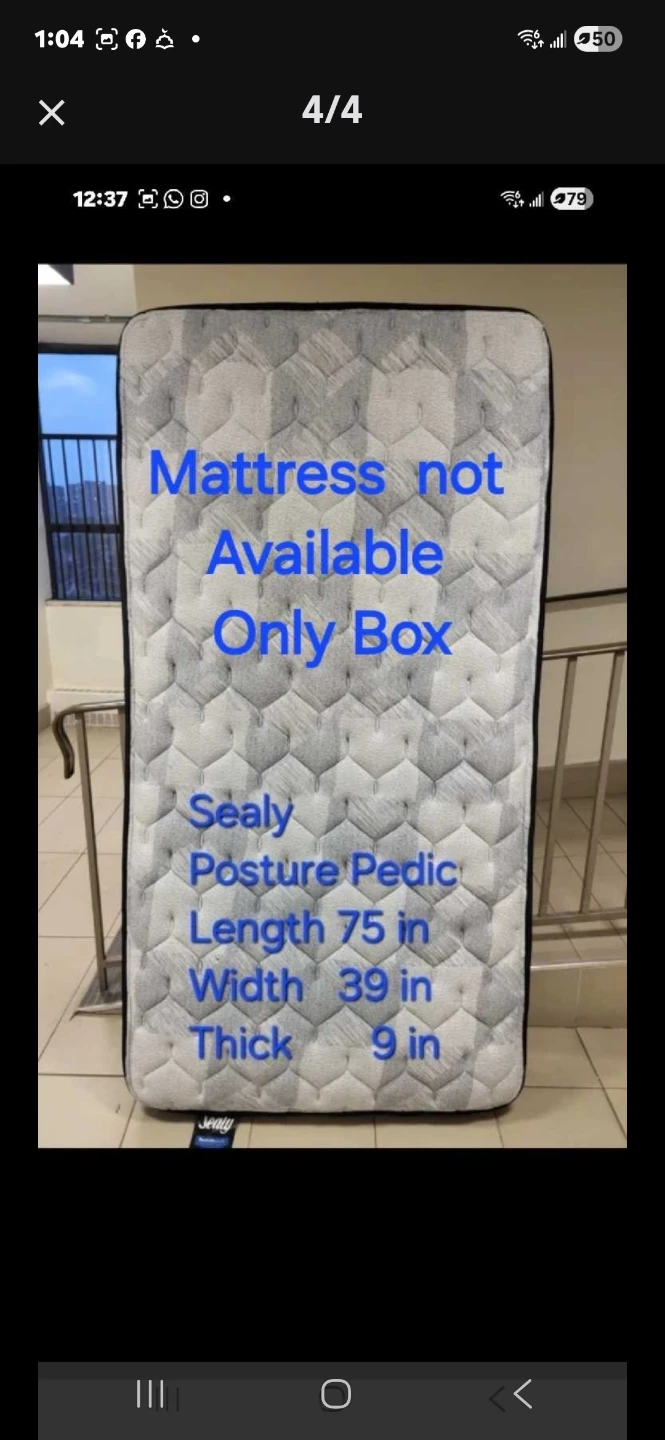 Posture Pedic Technology SEALY Twin Mattress BOX Only. NEW - photo 4