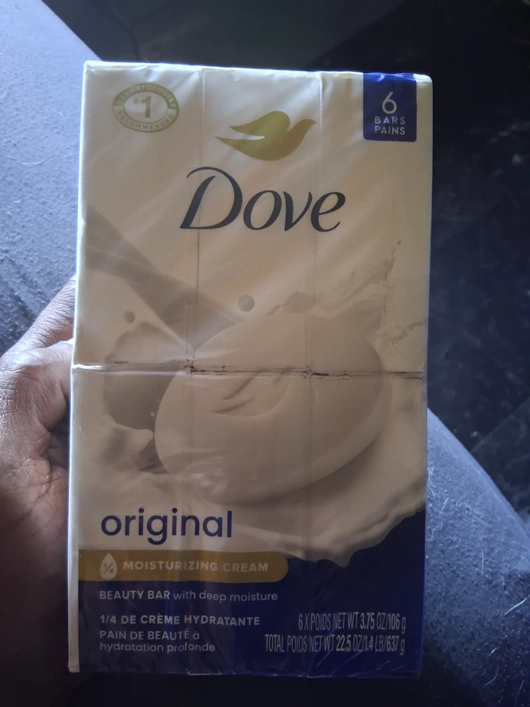 Dove Original Moisturizing Cream Beauty Bar Soap - 6 Bars