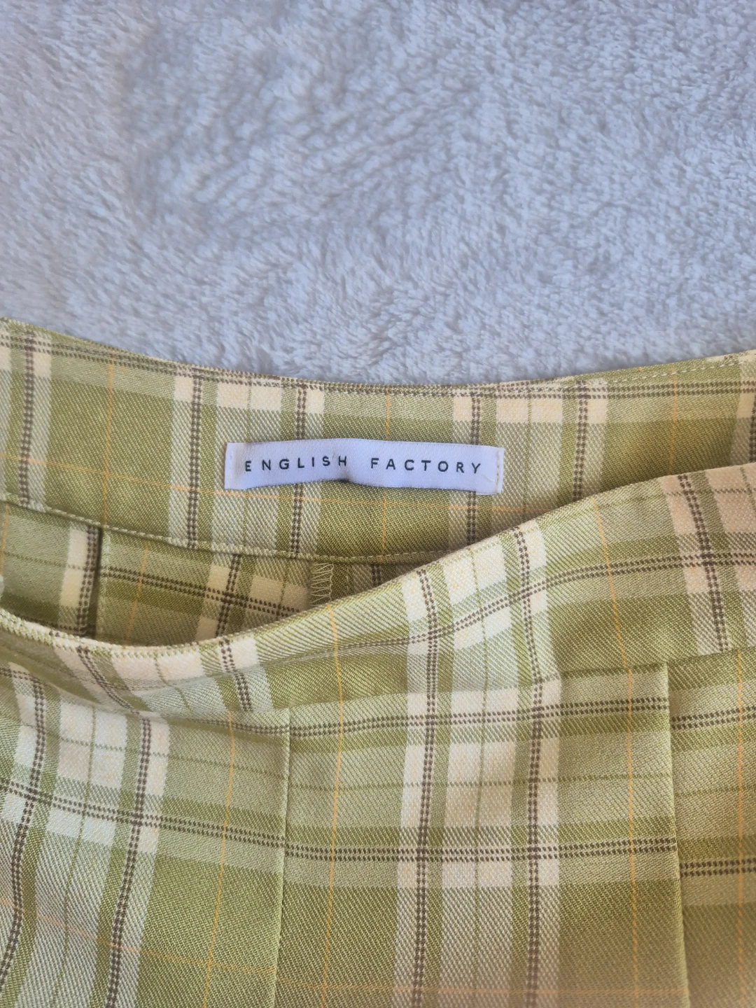 English Factory Plaid Pleated Shorts - photo 3