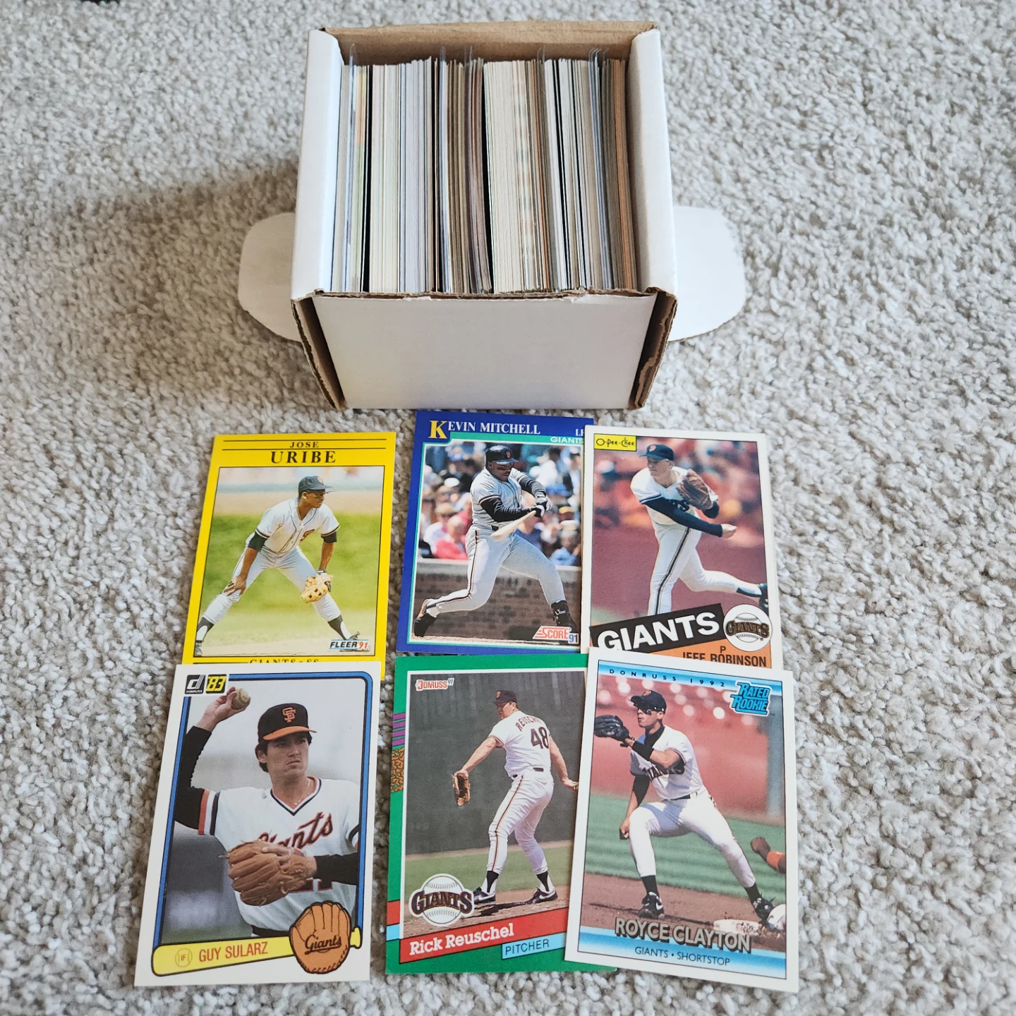 San Francisco Giants, 100 Baseball Cards Team lot - photo 5