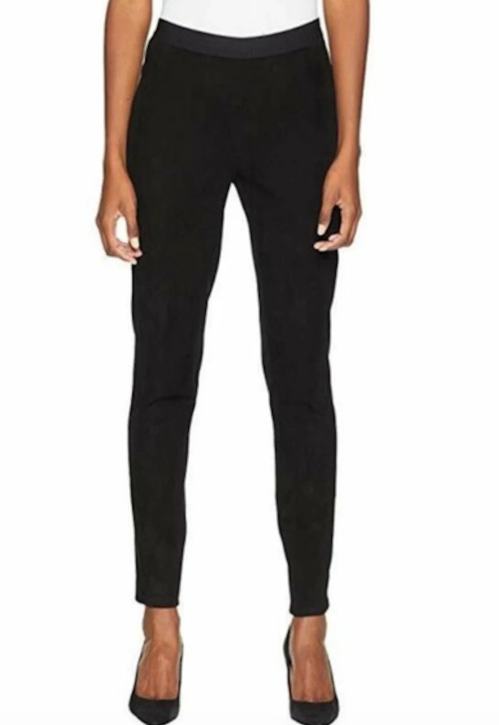 Eileen Fisher 100% Lamb Suede Pants (Cotton Back)