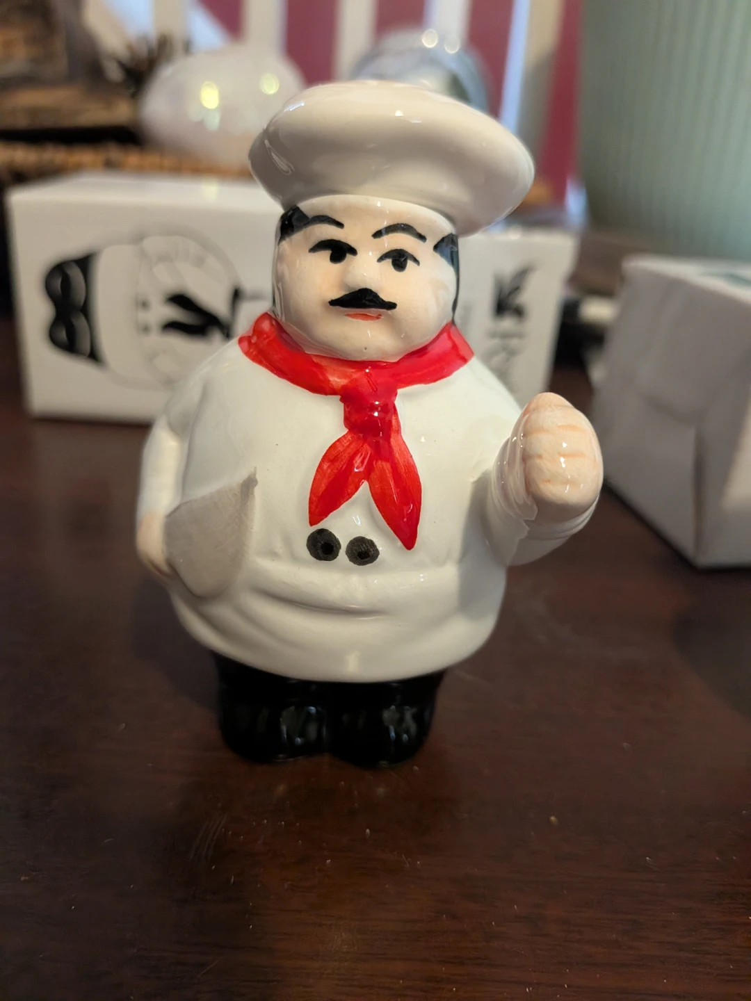 Set of 6 Chef Figurine Salt and Pepper Shakers plus three - photo 3
