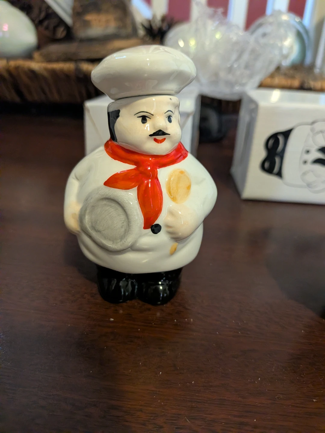 Set of 6 Chef Figurine Salt and Pepper Shakers plus three - photo 4
