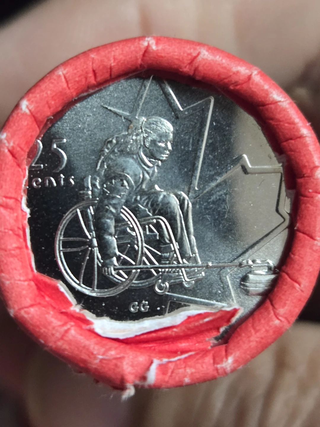 Vancouver 2010 Paralympic Games 25 Cent Coin Roll