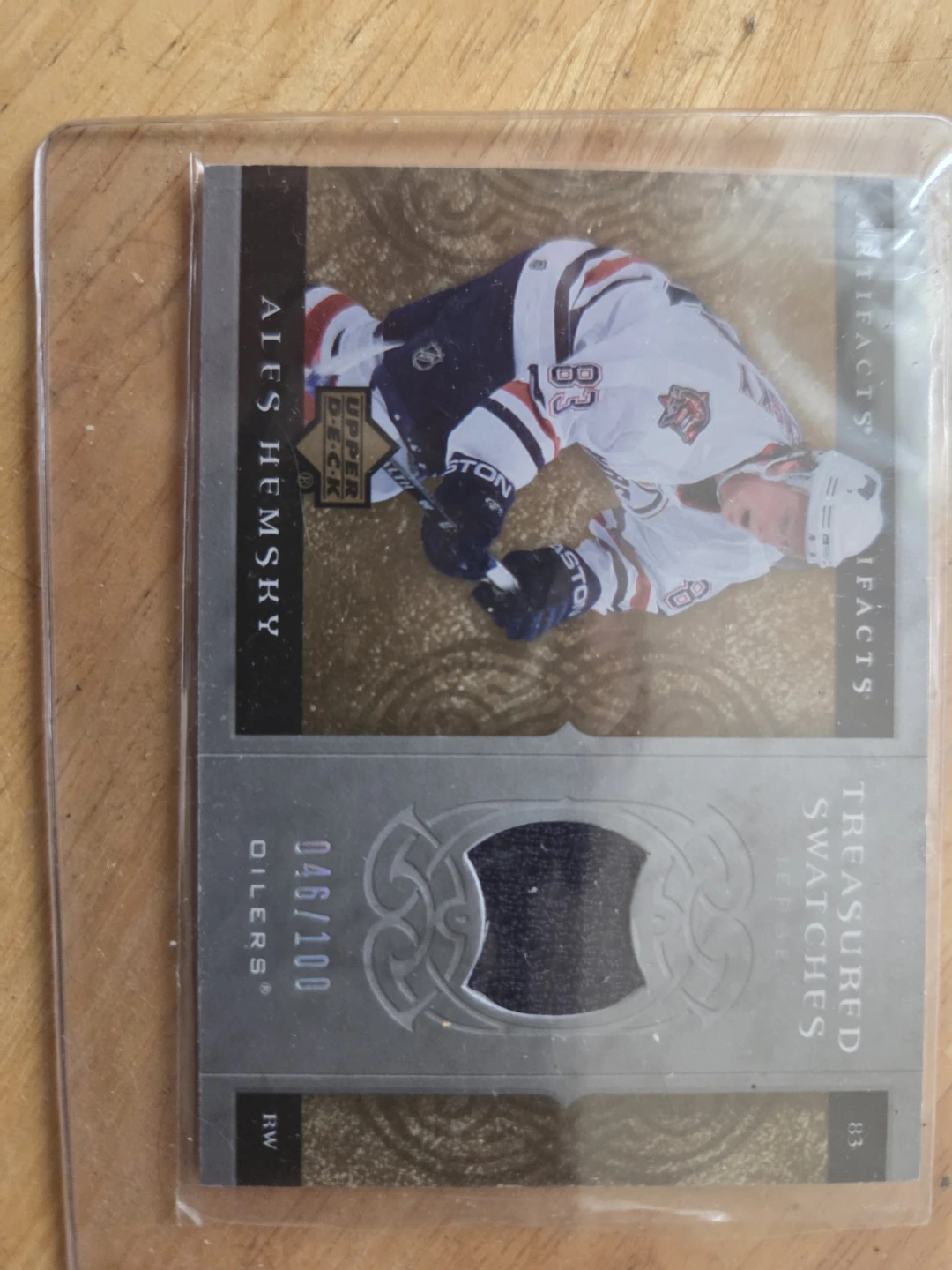 Ales Hemsky 2007-08 Upper Deck Artifacts Game Used Jersey Card