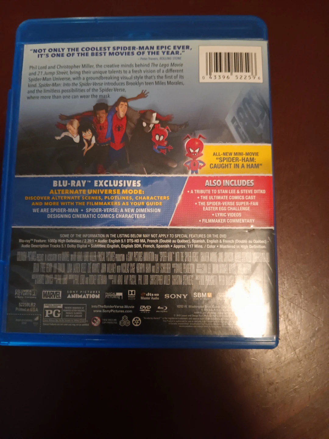 Spider-Man: Into the Spider-Verse Blu-ray + DVD 2018 - photo 2