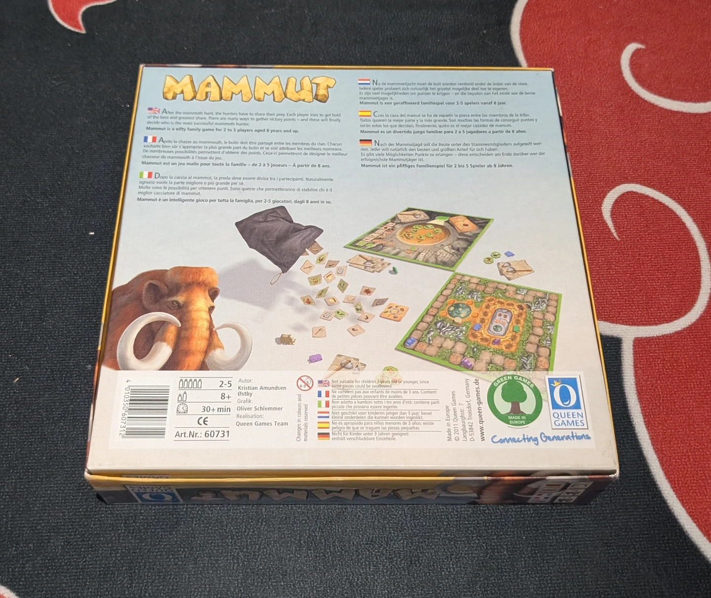 Mammut Board Game Queen Games Family Strategy Game - photo 2