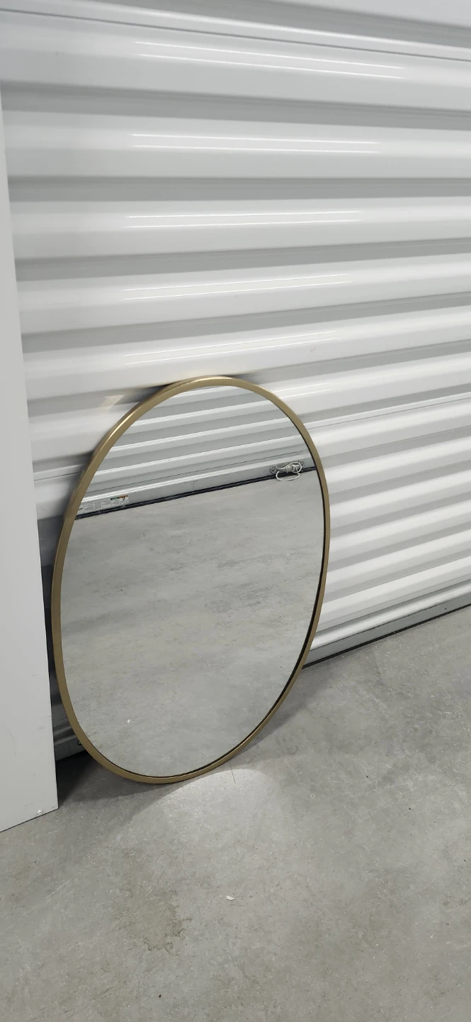 Metal frame wall mirror - photo 3