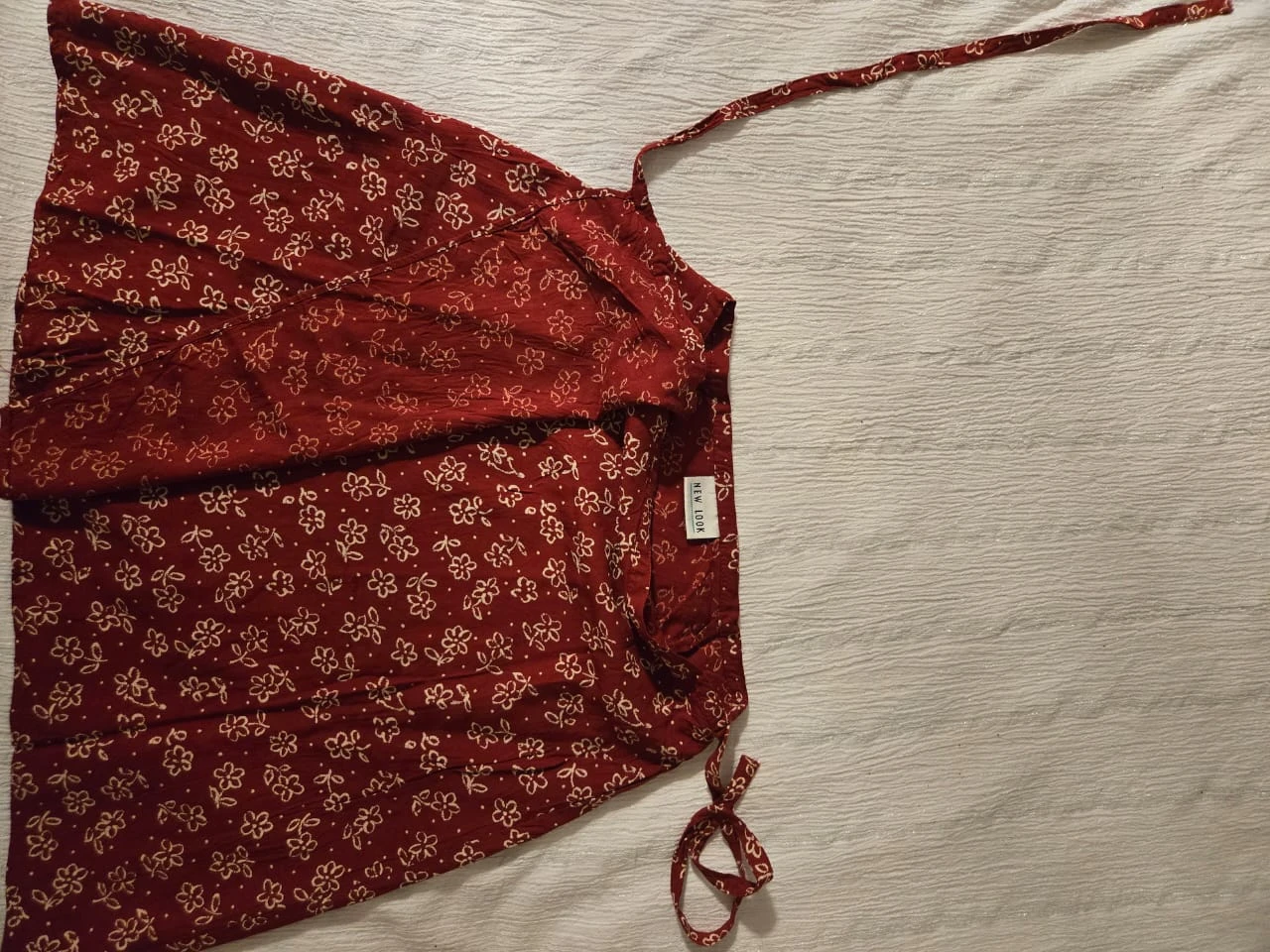 New Look Red Floral Wrap Skirt - photo 4