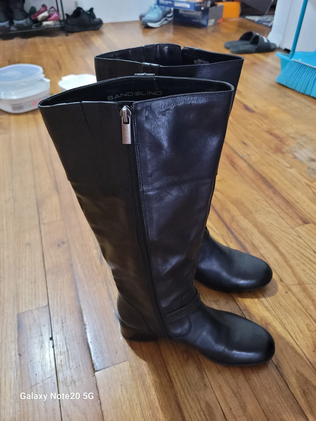 Bandolino Black Leather Tall Boots