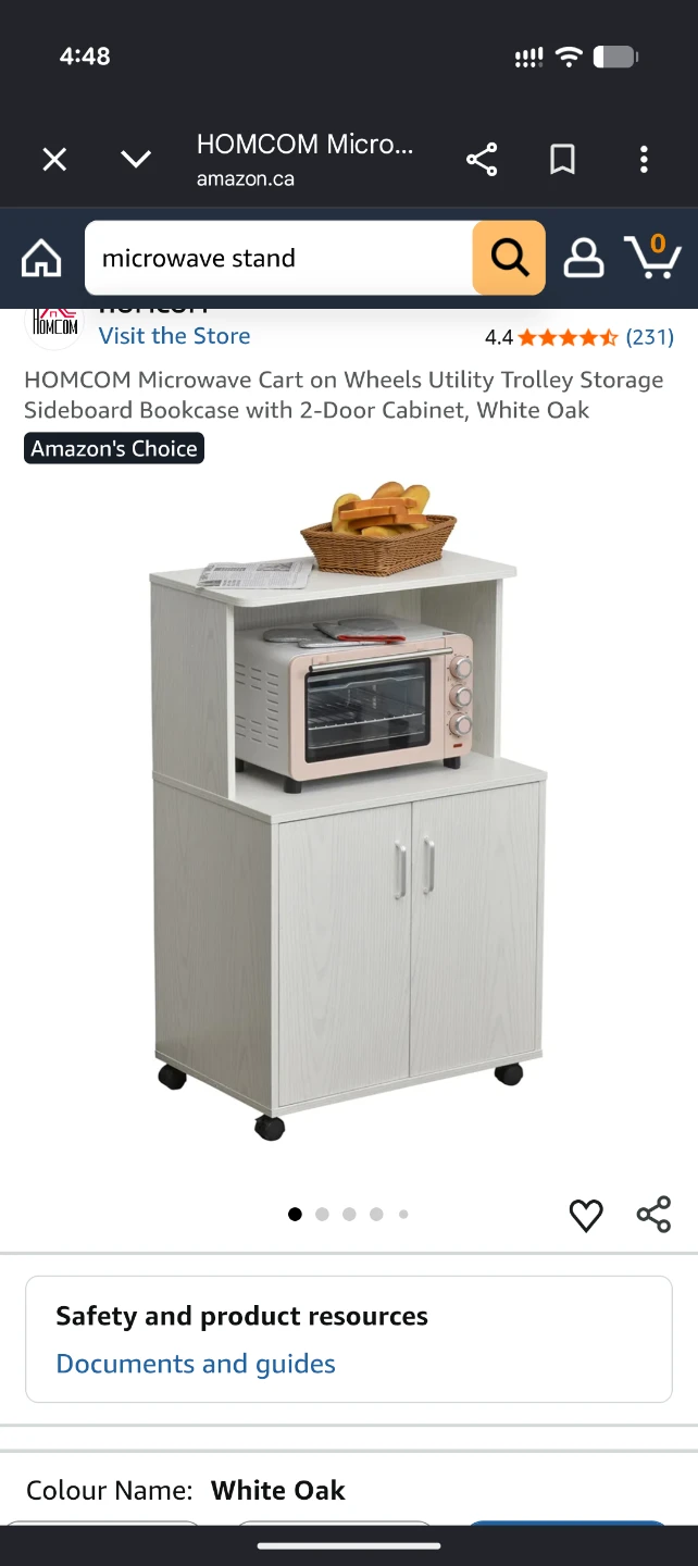 New Microwave stand and cupboard