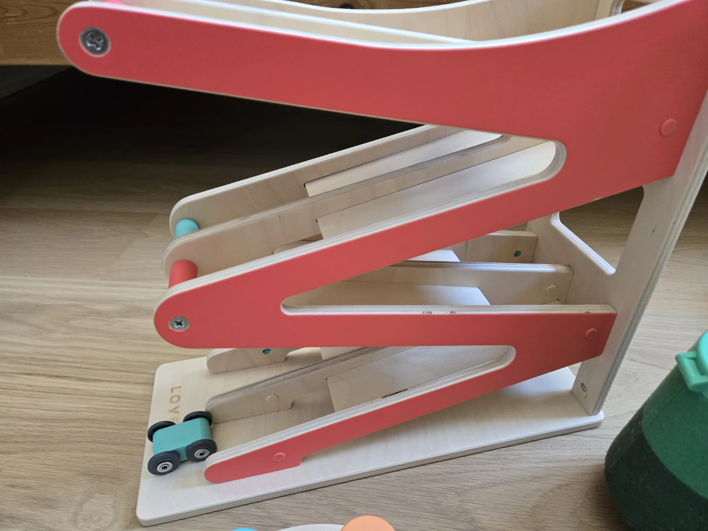 Lovevery Race & Chase Ramp Wooden Toy Montessori Play - photo 3