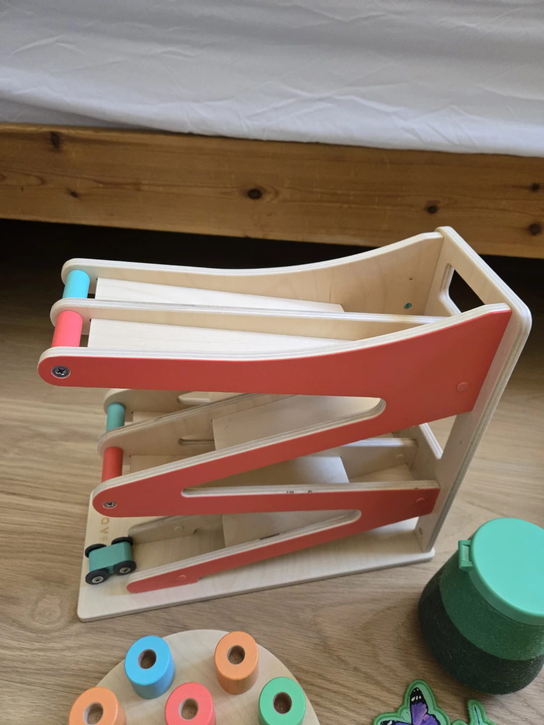 Lovevery Race & Chase Ramp Wooden Toy Montessori Play - photo 4