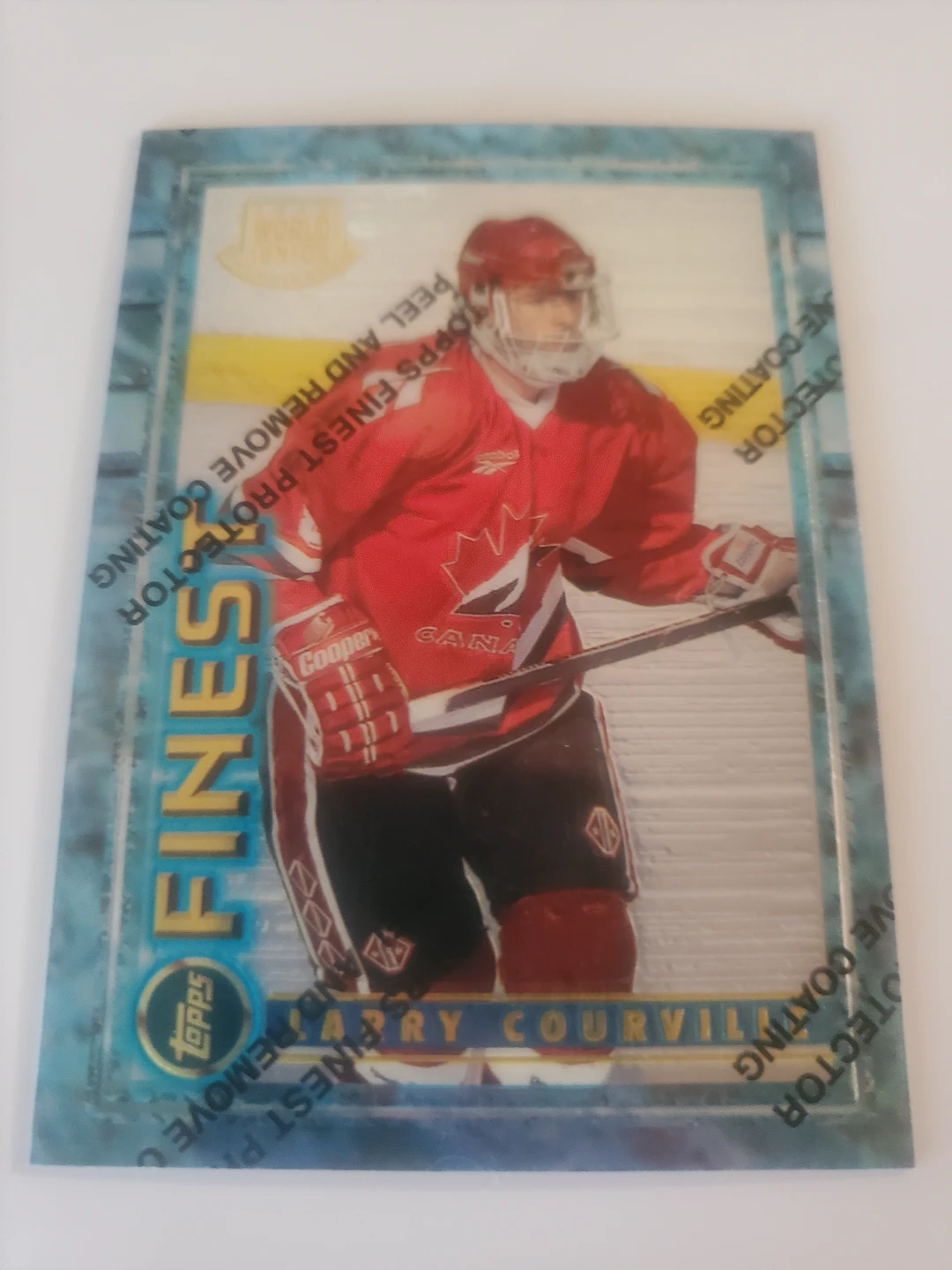 Larry Courville 1993 Finest Hockey Card