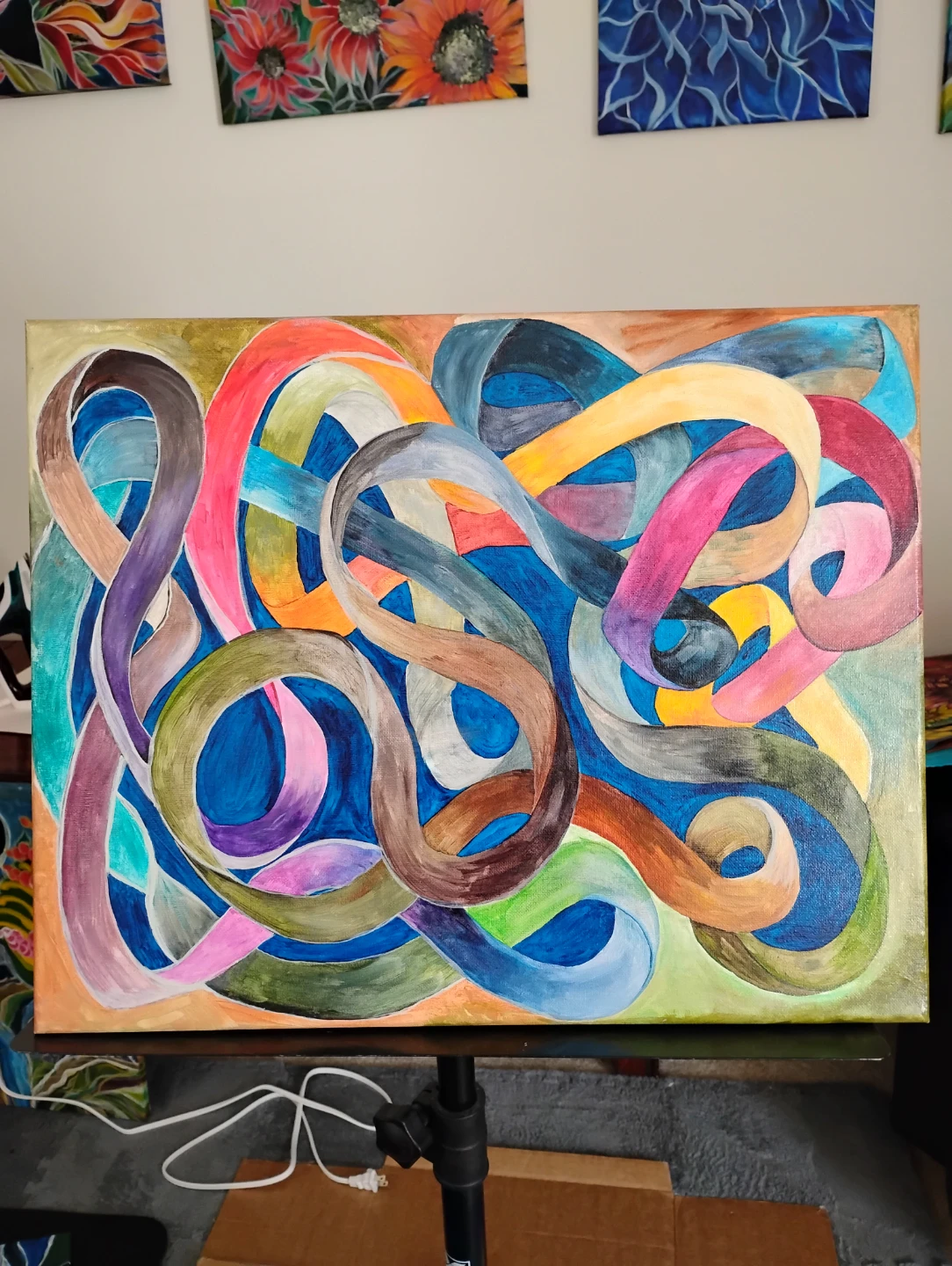 Abstract Swirls Painting