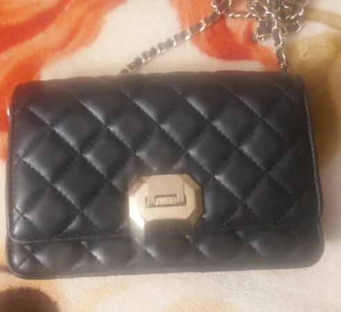 Black Quilted Chain Bag - photo 2