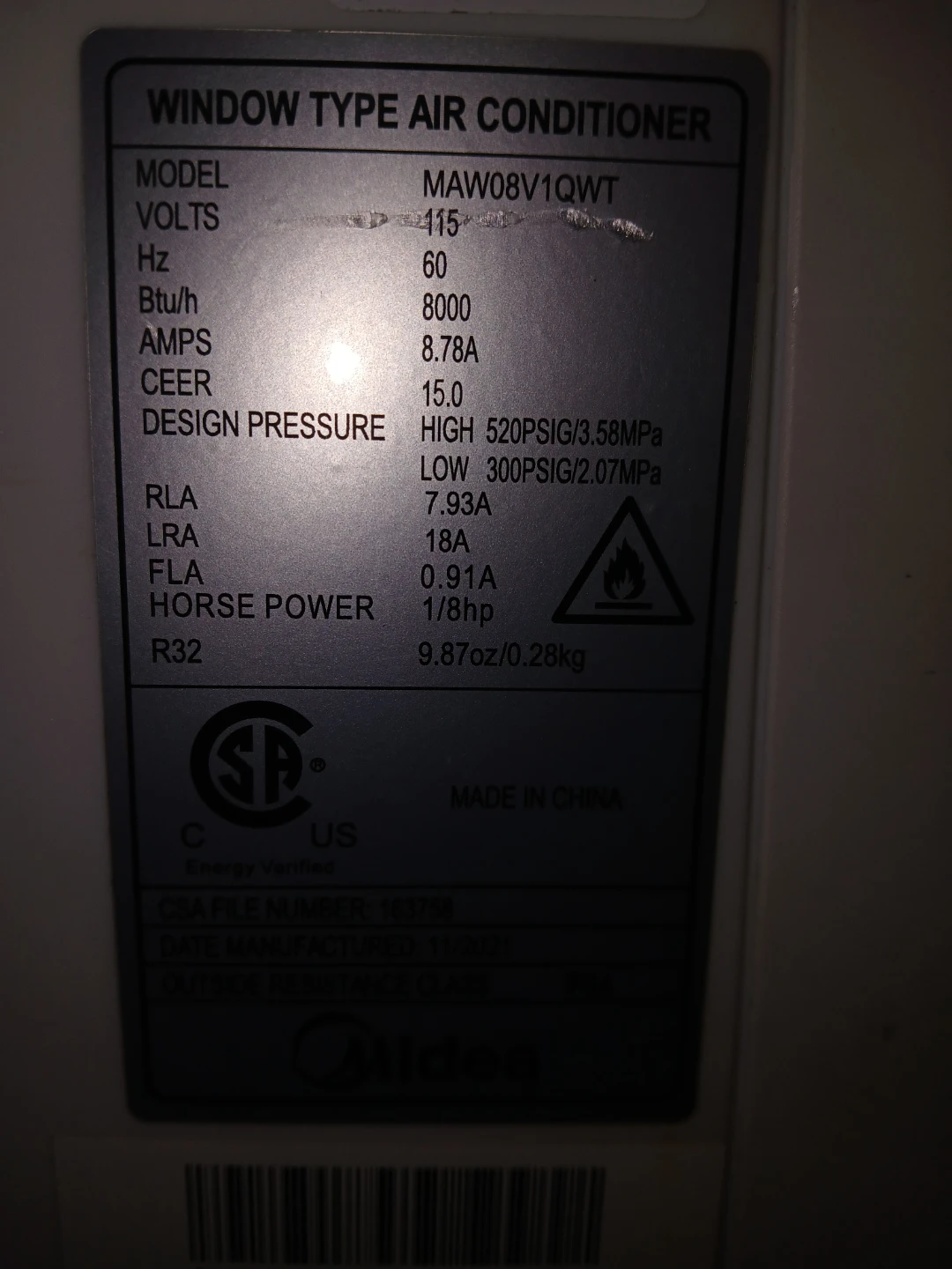 AC 8000 BTUS - photo 4