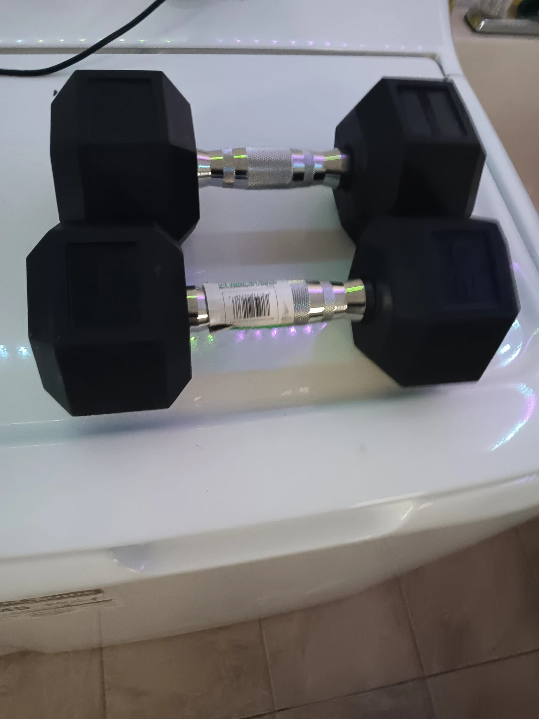 Hexagonal Dumbbells (pair) 20and 25