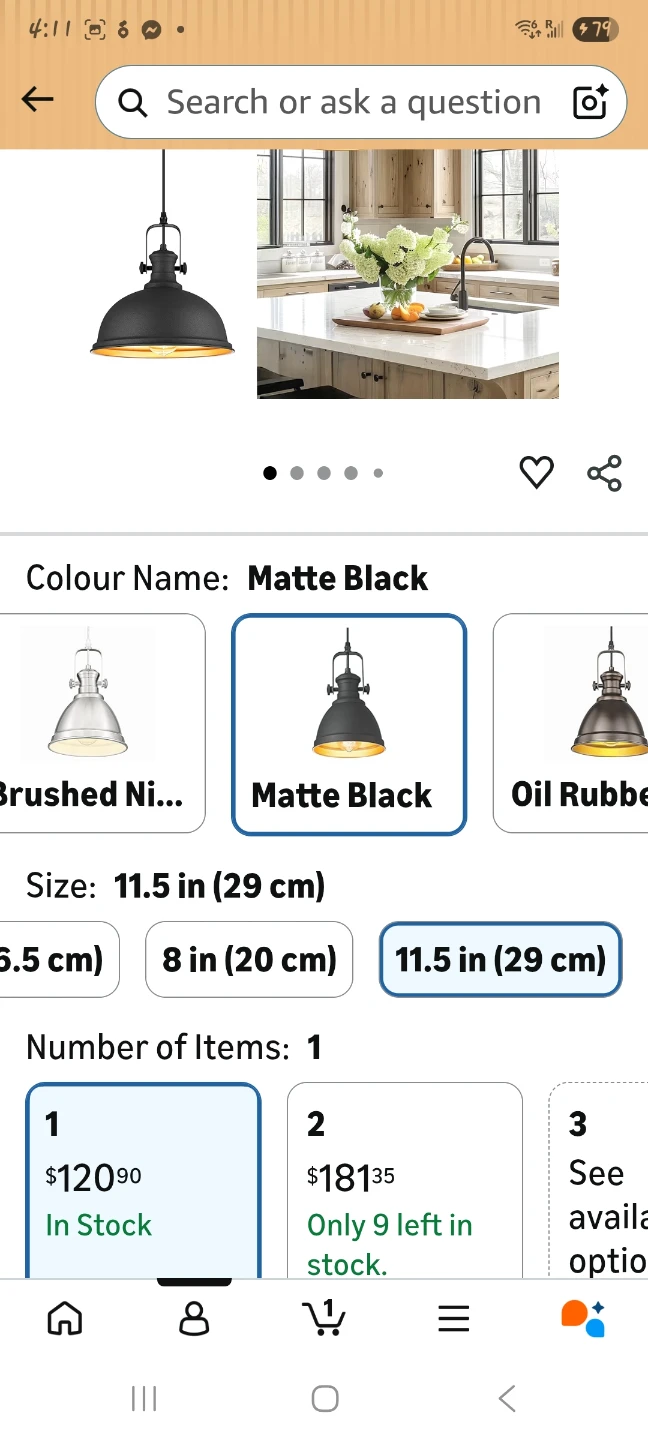 Matte Black Farmhouse Pendant Light Fixture - photo 2