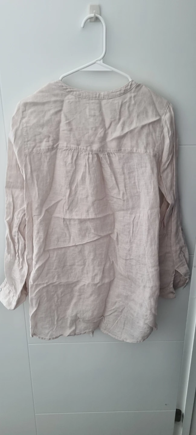 Sigrid Olsen Linen Button-Up Shirt - Size S - photo 3