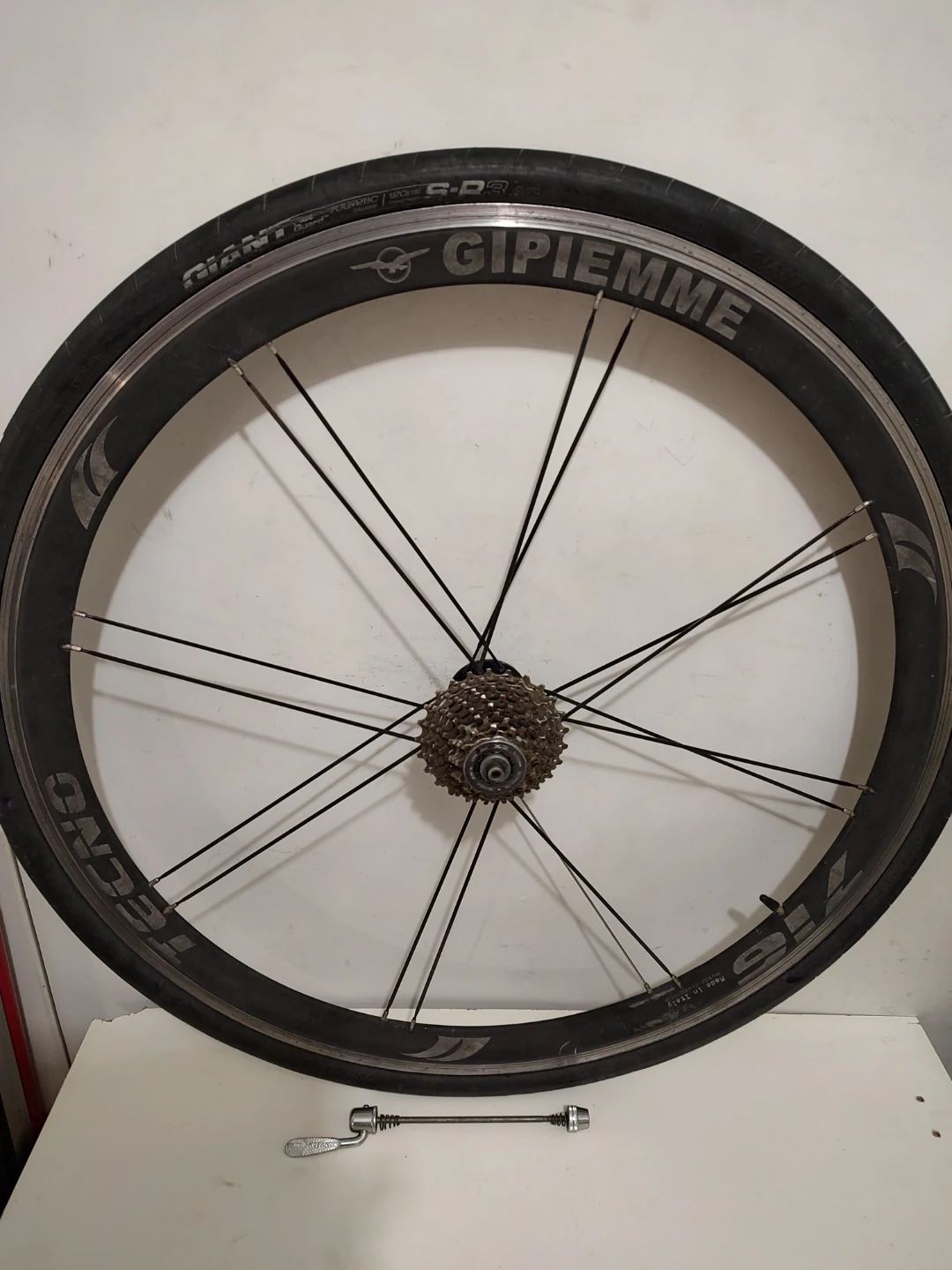 Gipiemme 715 rear Wheel with Giant Tire, 9spd Cassette