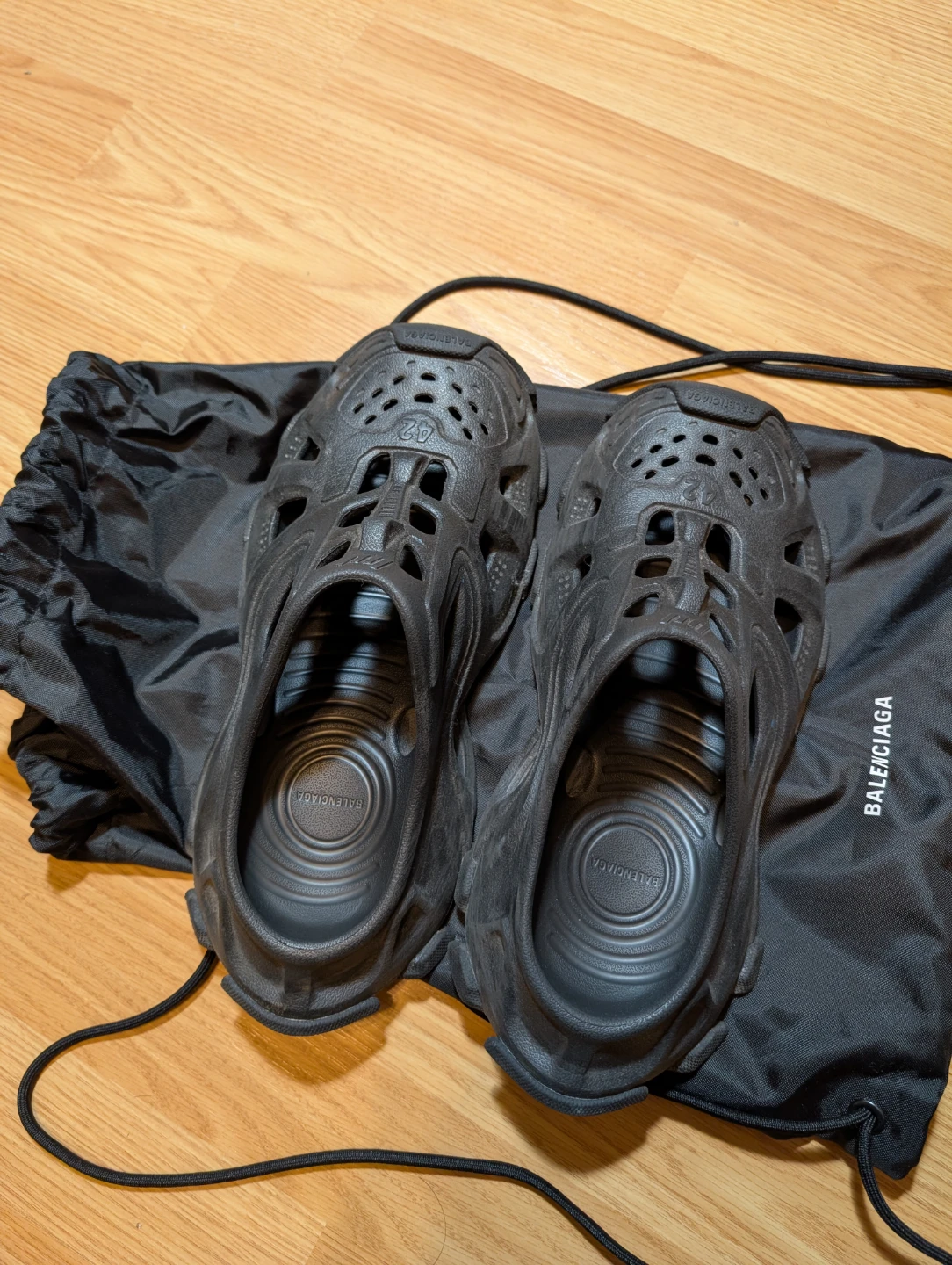 Balenciaga Crocs Black Size 42