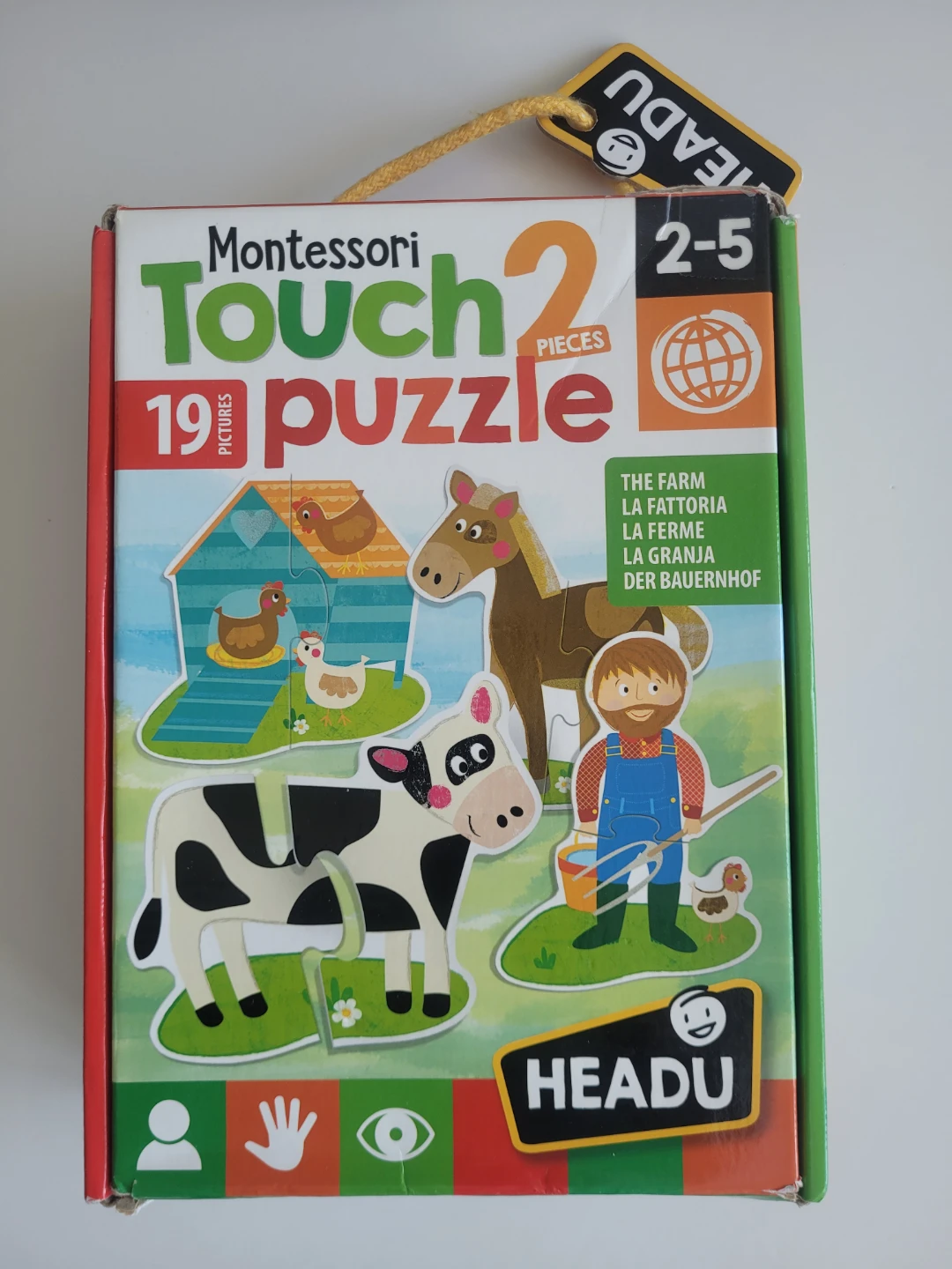 Montessori Touch 2 Pieces 19 Pictures Puzzle