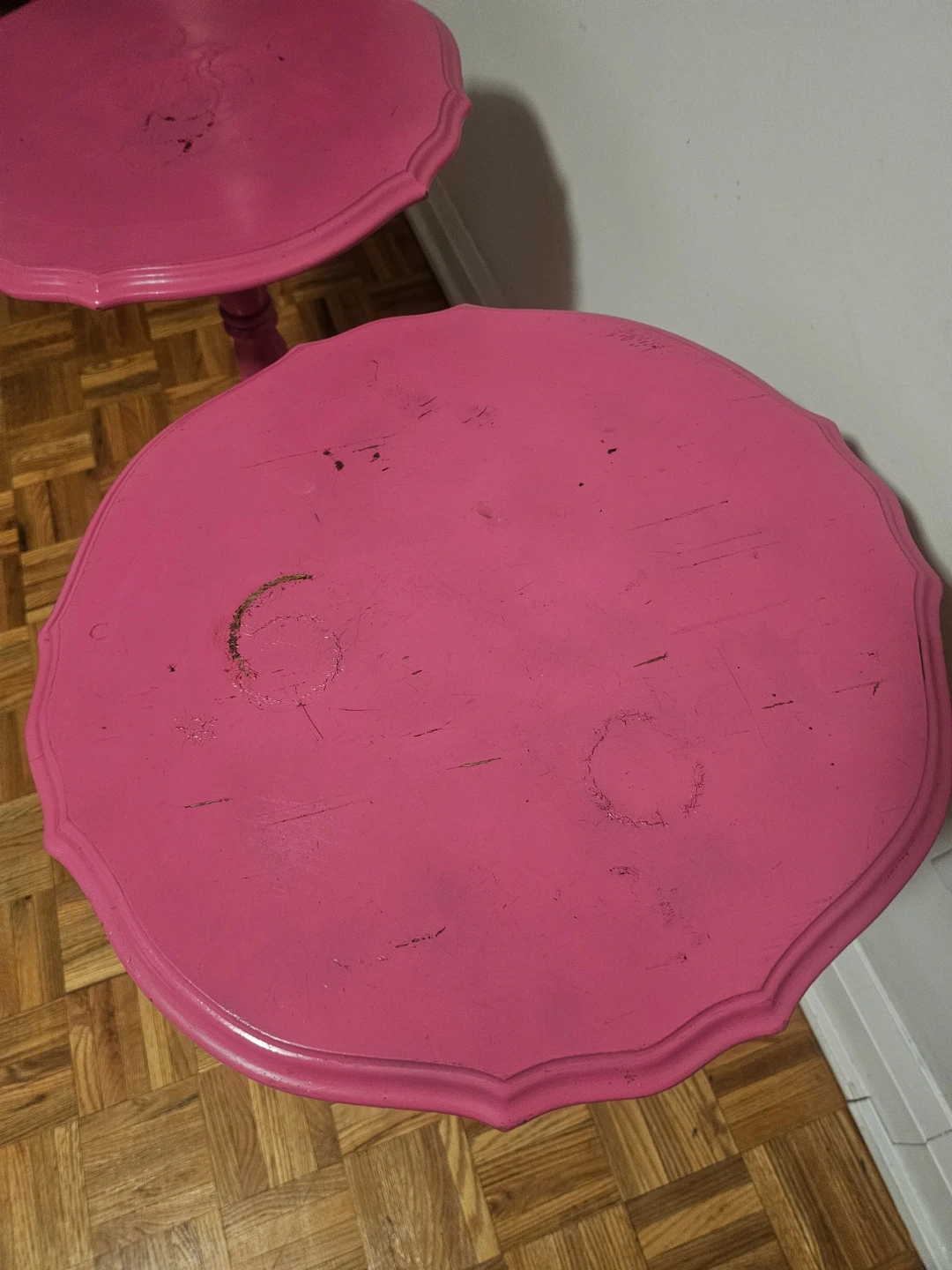 Pink Accent Side Tables - Set of 2 - photo 3
