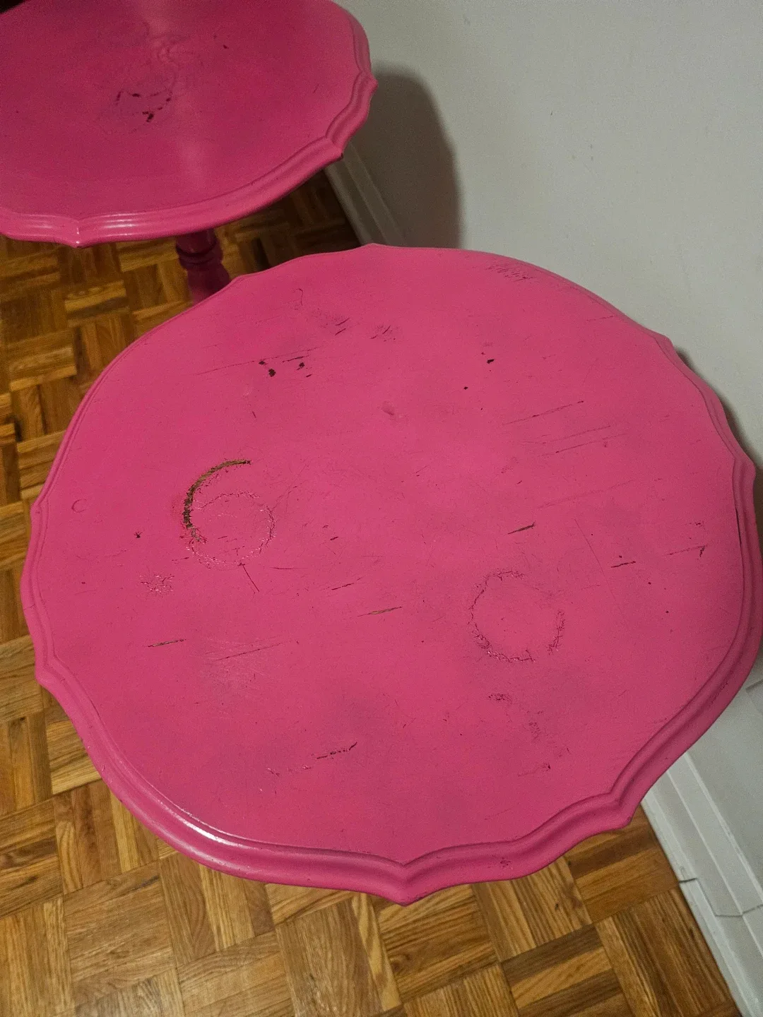 Pink Accent Side Tables - Set of 2 - photo 3
