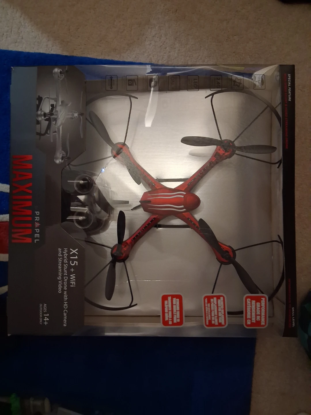 Propel Maximum X15 + WiFi Drone with HD Camera