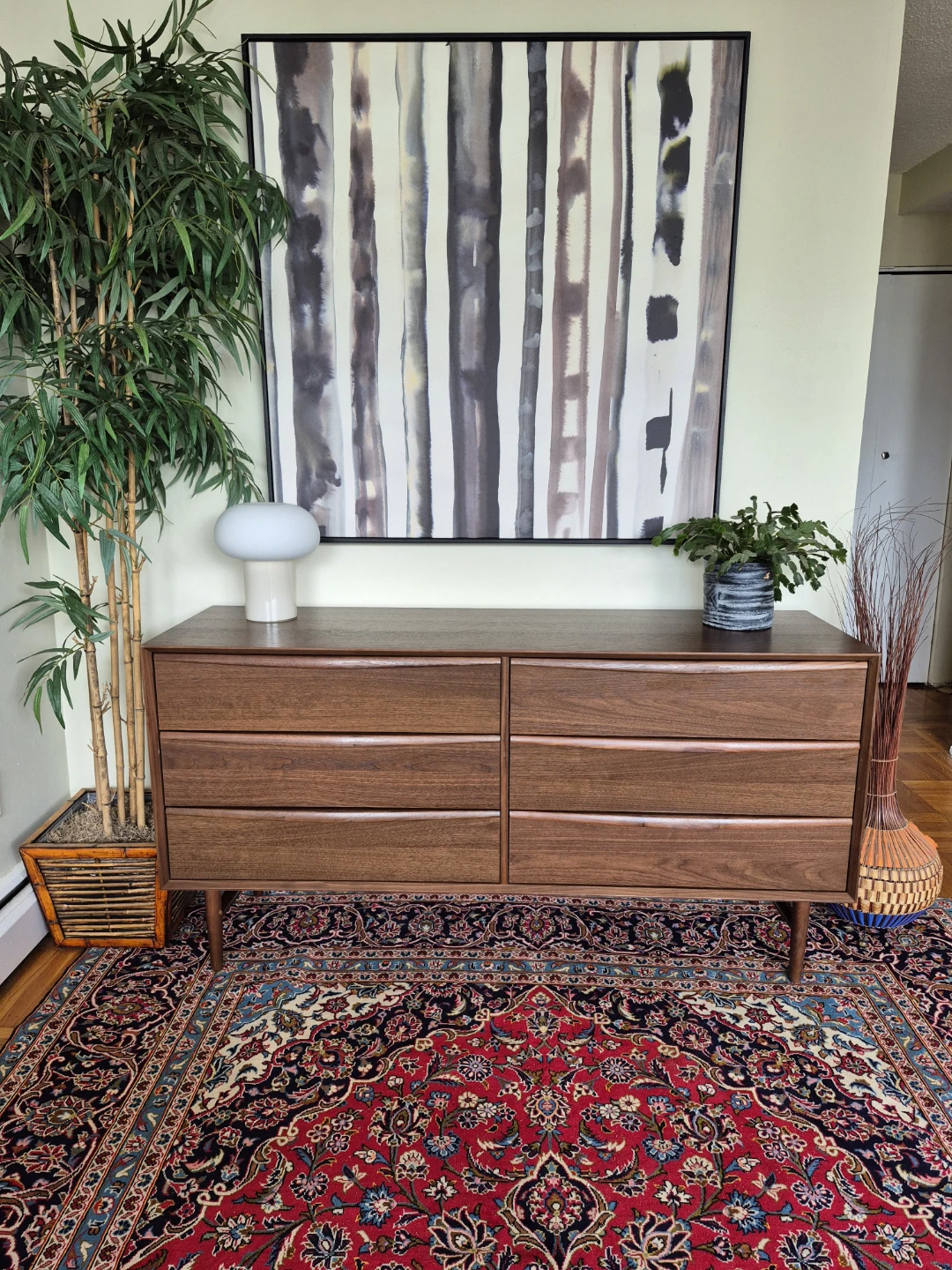 Lenia Walnut 6-Drawer Double Dresser by Article