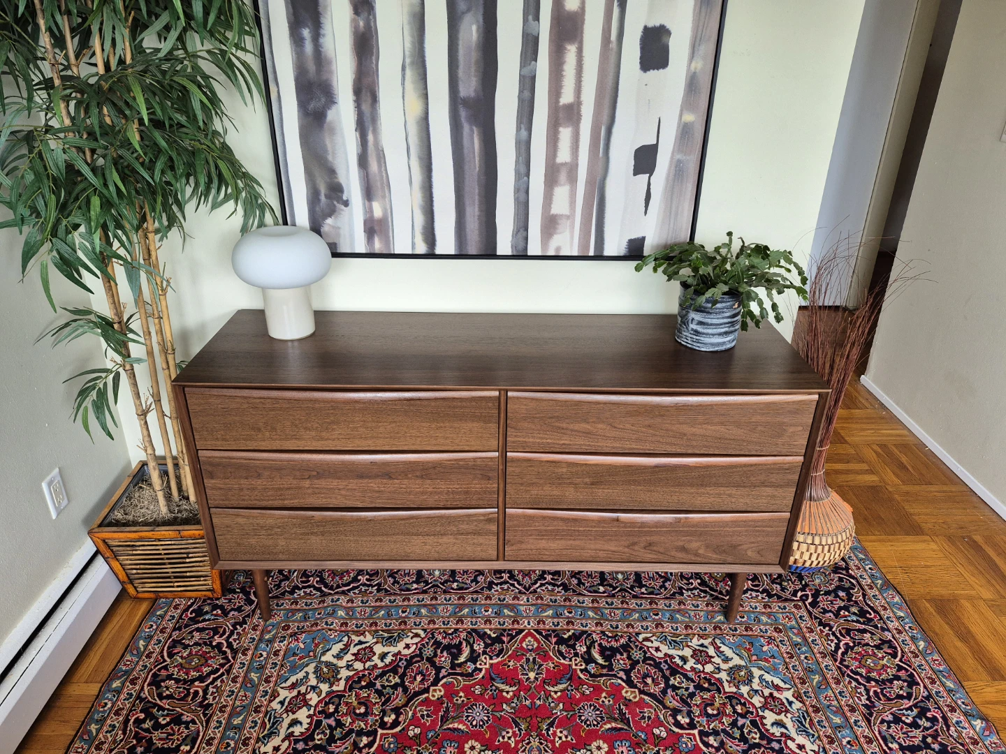 Lenia Walnut 6-Drawer Double Dresser by Article - photo 2