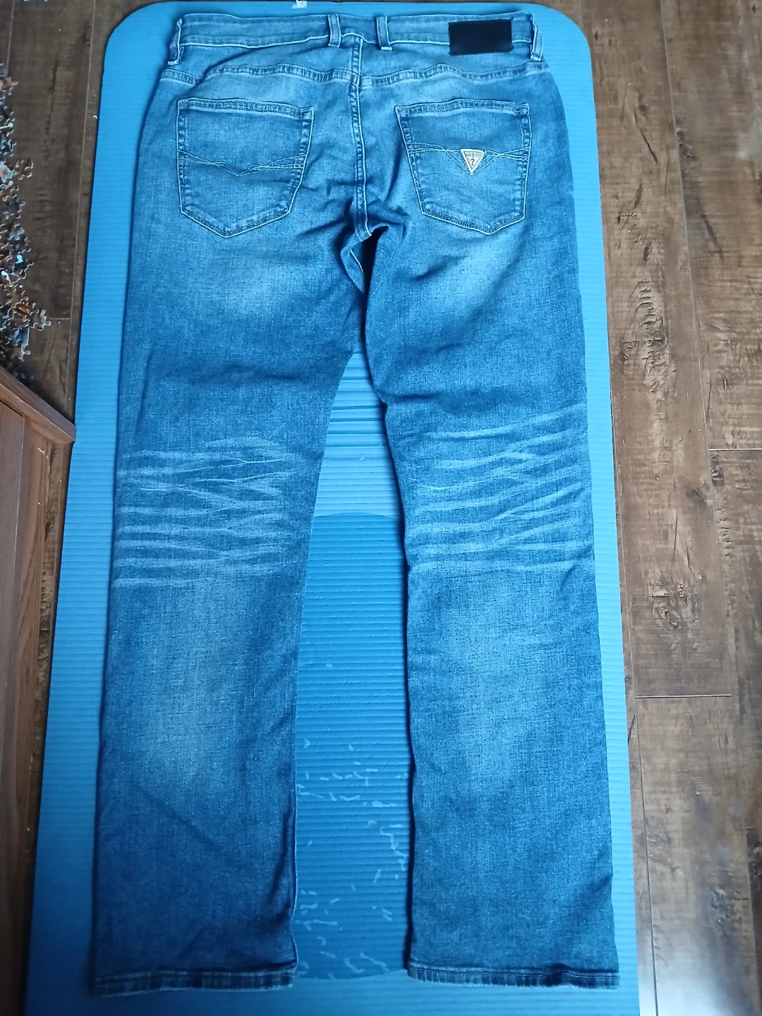 Guess Regular Straight Jeans - Blue - Men's Size 33x32 - photo 3