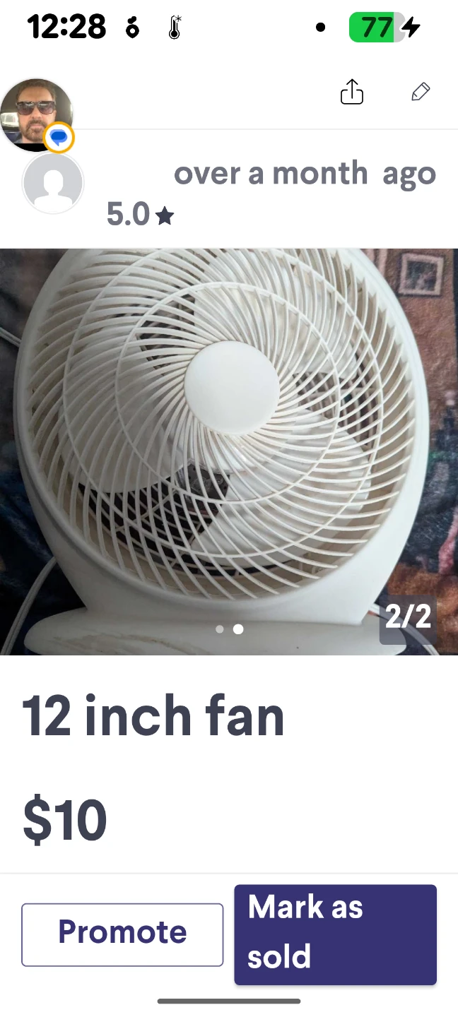 12 inch fan - photo 2
