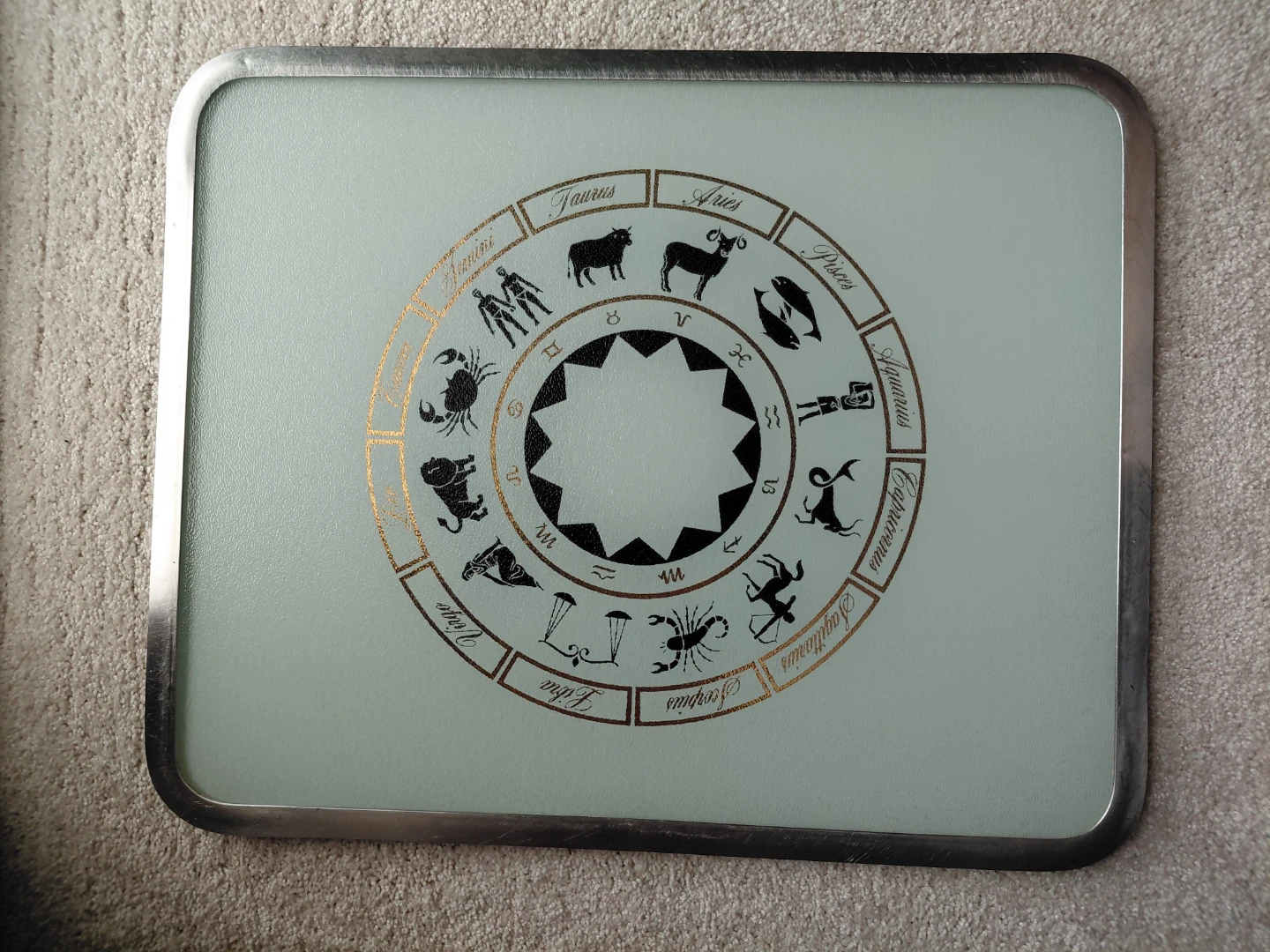 Vintage 70s glass cutting board - photo 2