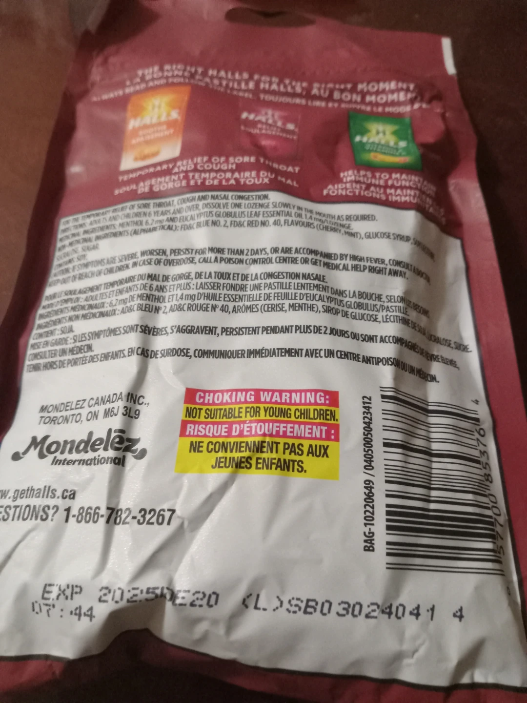 Halls Cherry Flavour Relief Lozenges, 30 Count
