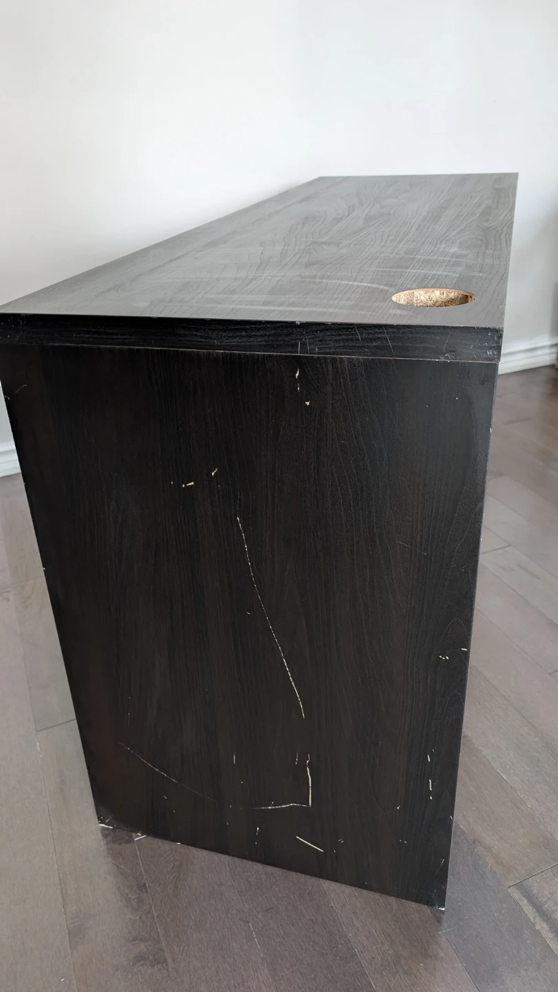 IKEA MICKE Black Desk with Two Drawers | Used - photo 5