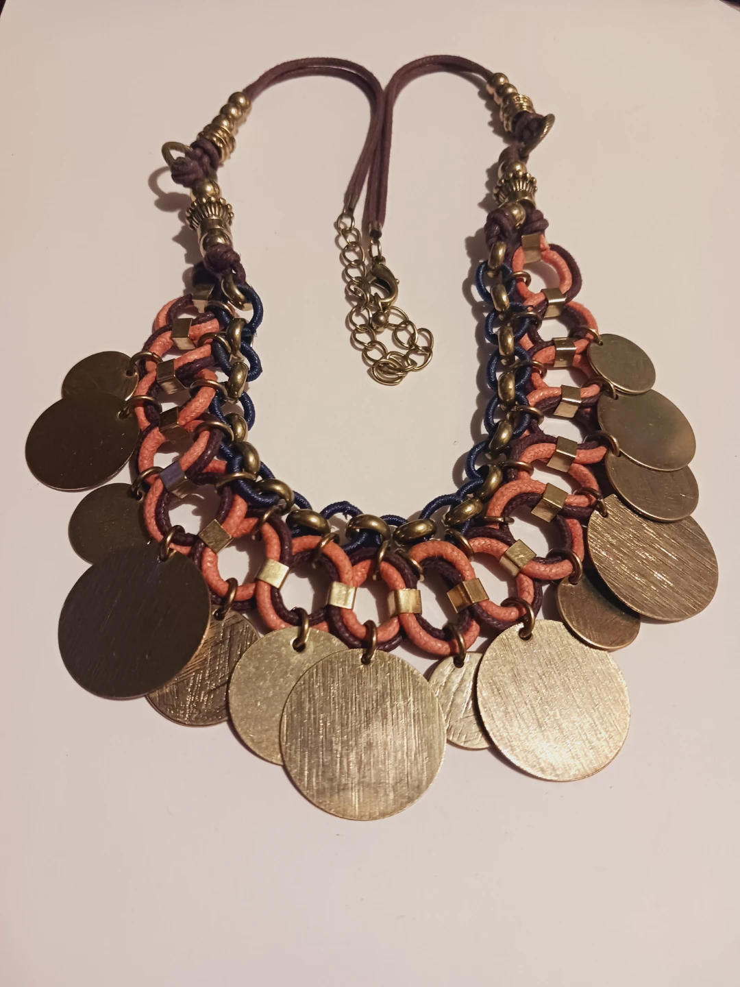 Boho Statement Necklace with Coin Charms - photo 4