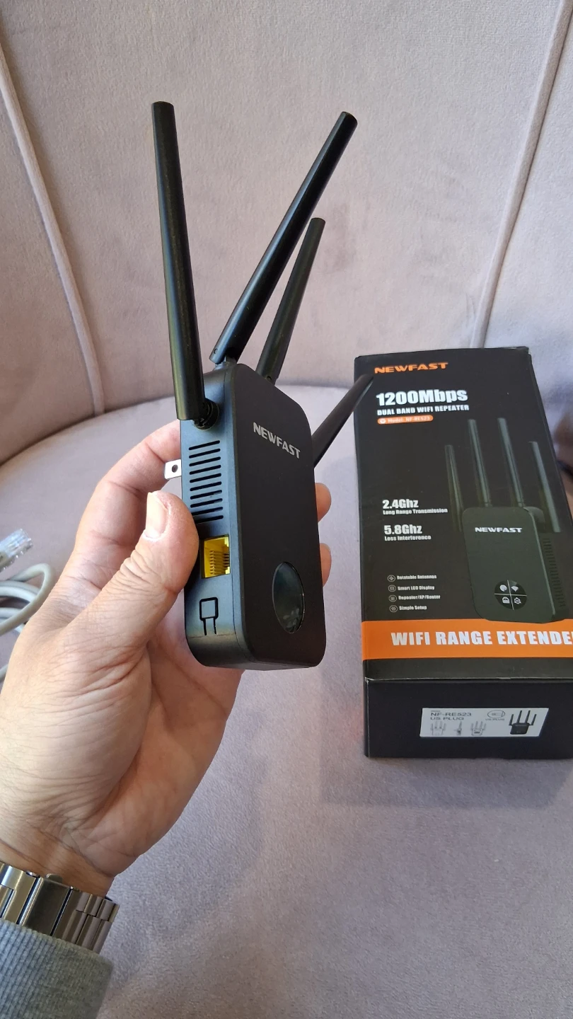 NEW AC1200 Dual Band 5.8GHz 2.4GHz WiFi Repeater WiFi Extender - photo 2