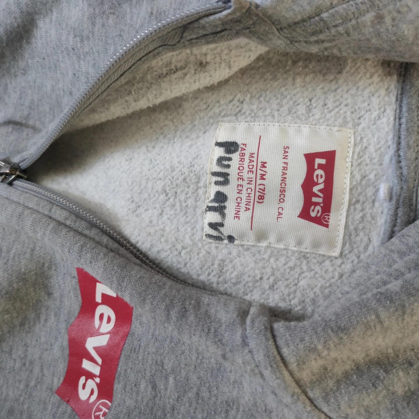 Levi's Grey Zip-Up Hoodie - photo 2