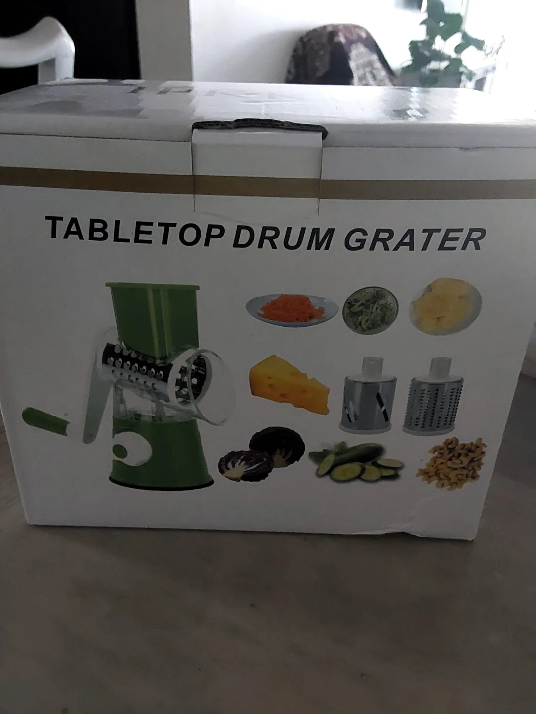 Tabletop Drum Grater with 3 Blades