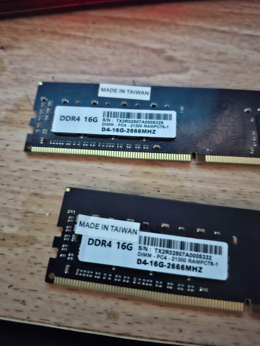 DDR4 16GB RAM 2666MHz Computer Memory Sticks (2x)