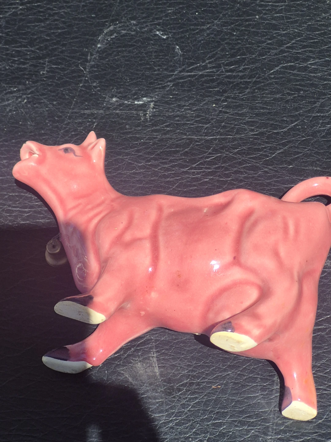 Pink Ceramic Cow Planter - photo 2
