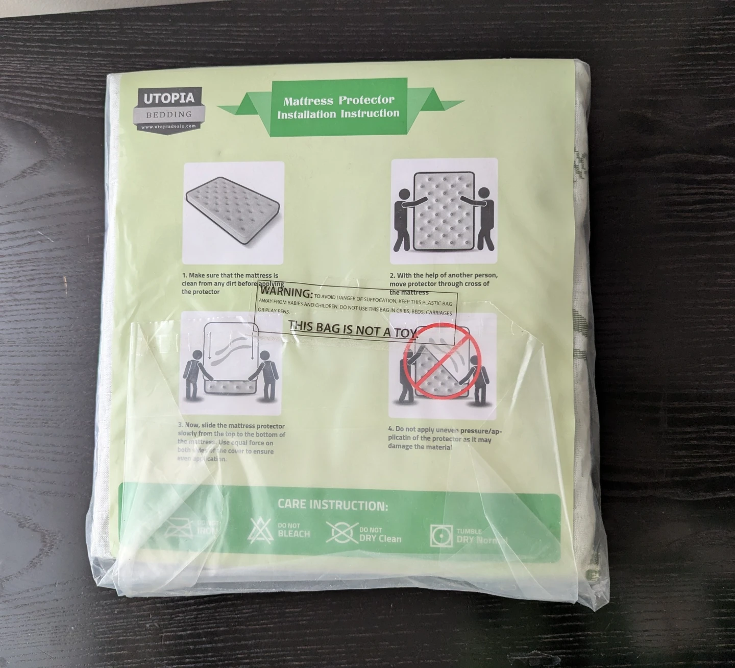 Utopia Bedding Waterproof Bamboo Mattress Protector - Twin - photo 2