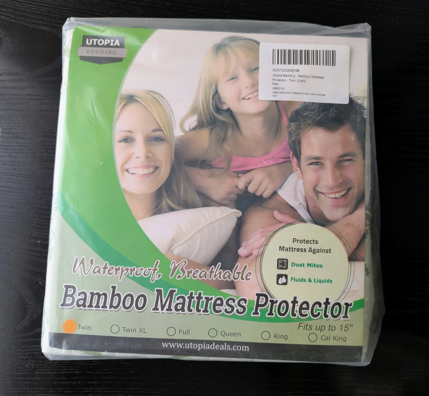 Utopia Bedding Waterproof Bamboo Mattress Protector - Twin