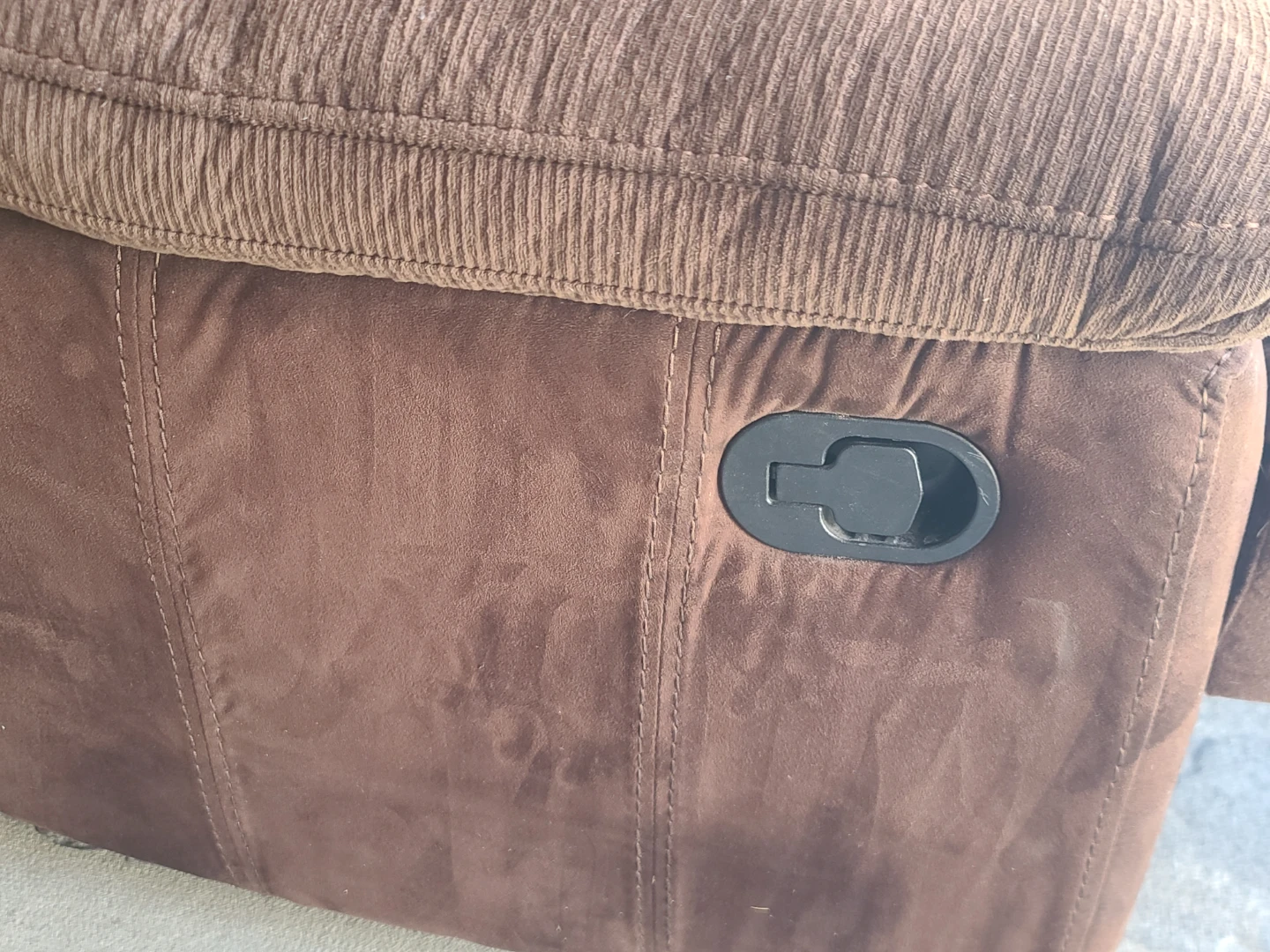 Brown Corduroy Rocker Recliner Chair - photo 3