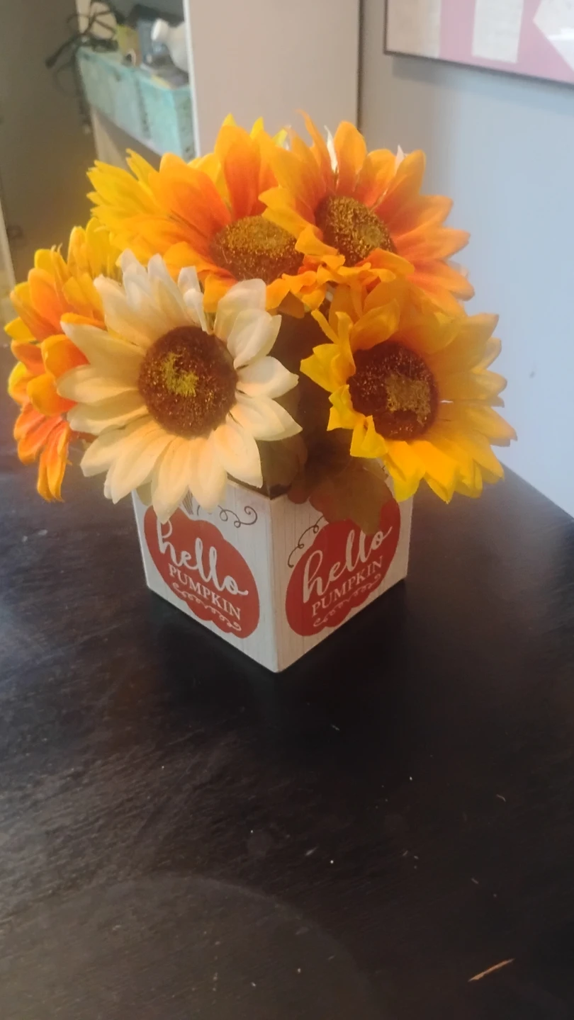 Fall Decor Set - Wreath, Votive Holders, Floral Arrangement - photo 3