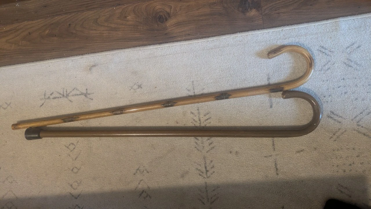 Wooden Walking Canes - set of 2